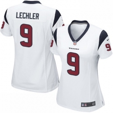 Women's Nike Houston Texans #9 Shane Lechler Game White NFL Jersey