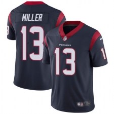 Men's Nike Houston Texans #13 Braxton Miller Limited Navy Blue Team Color Vapor Untouchable NFL Jersey