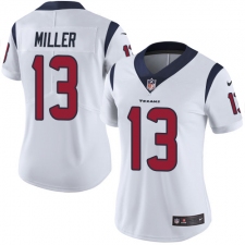 Women's Nike Houston Texans #13 Braxton Miller Elite White NFL Jersey