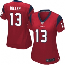 Women's Nike Houston Texans #13 Braxton Miller Game Red Alternate NFL Jersey