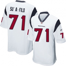 Men's Nike Houston Texans #71 Xavier Su'a-Filo Game White NFL Jersey