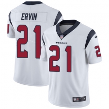 Men's Nike Houston Texans #21 Tyler Ervin White Vapor Untouchable Limited Player NFL Jersey