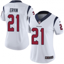 Women's Nike Houston Texans #21 Tyler Ervin White Vapor Untouchable Limited Player NFL Jersey