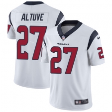 Men's Nike Houston Texans #27 Jose Altuve Limited White Vapor Untouchable NFL Jersey