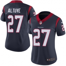 Women's Nike Houston Texans #27 Jose Altuve Elite Navy Blue Team Color NFL Jersey