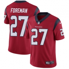 Men's Nike Houston Texans #27 D'Onta Foreman Limited Red Alternate Vapor Untouchable NFL Jersey