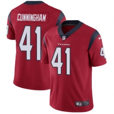 Men's Nike Houston Texans #41 Zach Cunningham Limited Red Alternate Vapor Untouchable NFL Jersey