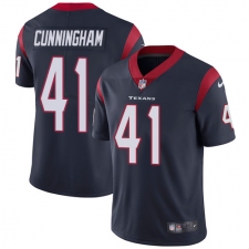 Youth Nike Houston Texans #41 Zach Cunningham Limited Navy Blue Team Color Vapor Untouchable NFL Jersey