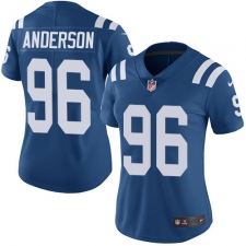Women's Nike Indianapolis Colts #96 Henry Anderson Elite Royal Blue Team Color NFL Jersey