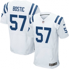 Men's Nike Indianapolis Colts #57 Jon Bostic Elite White NFL Jersey