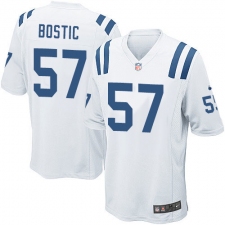 Men's Nike Indianapolis Colts #57 Jon Bostic Game White NFL Jersey