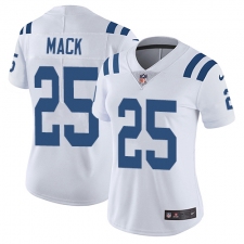 Women's Nike Indianapolis Colts #25 Marlon Mack Elite White NFL Jersey