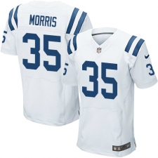 Men's Nike Indianapolis Colts #35 Darryl Morris Elite White NFL Jersey