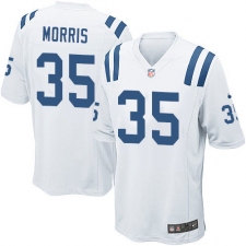Men's Nike Indianapolis Colts #35 Darryl Morris Game White NFL Jersey