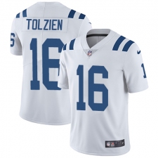 Youth Nike Indianapolis Colts #16 Scott Tolzien Elite White NFL Jersey