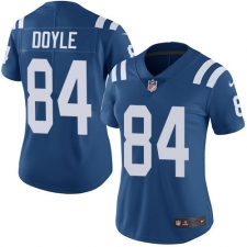 Women's Nike Indianapolis Colts #84 Jack Doyle Royal Blue Team Color Vapor Untouchable Limited Player NFL Jersey