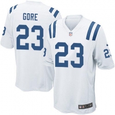 Men's Nike Indianapolis Colts #23 Frank Gore Game White NFL Jersey