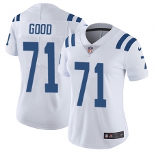Women's Nike Indianapolis Colts #71 Denzelle Good Elite White NFL Jersey