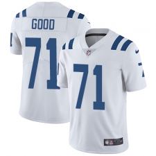 Youth Nike Indianapolis Colts #71 Denzelle Good Elite White NFL Jersey