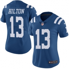 Women's Nike Indianapolis Colts #13 T.Y. Hilton Limited Royal Blue Rush Vapor Untouchable NFL Jersey