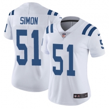 Women's Nike Indianapolis Colts #51 John Simon Elite White NFL Jersey