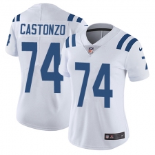 Women's Nike Indianapolis Colts #74 Anthony Castonzo Elite White NFL Jersey