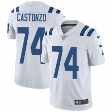 Youth Nike Indianapolis Colts #74 Anthony Castonzo Elite White NFL Jersey