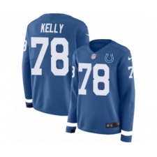 Women's Nike Indianapolis Colts #78 Ryan Kelly Limited Blue Therma Long Sleeve NFL Jersey
