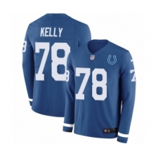 Youth Nike Indianapolis Colts #78 Ryan Kelly Limited Blue Therma Long Sleeve NFL Jersey