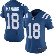 Women's Nike Indianapolis Colts #18 Peyton Manning Elite Royal Blue Team Color NFL Jersey