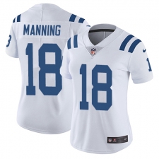 Women's Nike Indianapolis Colts #18 Peyton Manning White Vapor Untouchable Limited Player NFL Jersey