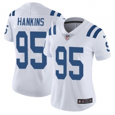 Women's Nike Indianapolis Colts #95 Johnathan Hankins Elite White NFL Jersey