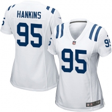 Women's Nike Indianapolis Colts #95 Johnathan Hankins Game White NFL Jersey
