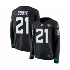 Women's Nike Jacksonville Jaguars #21 A.J. Bouye Limited Black Therma Long Sleeve NFL Jersey