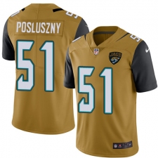 Youth Nike Jacksonville Jaguars #51 Paul Posluszny Limited Gold Rush Vapor Untouchable NFL Jersey