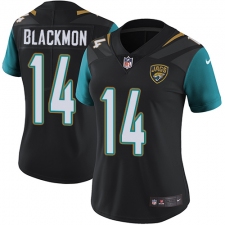 Women's Nike Jacksonville Jaguars #14 Justin Blackmon Elite Black Alternate NFL Jersey