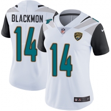 Women's Nike Jacksonville Jaguars #14 Justin Blackmon Elite White NFL Jersey