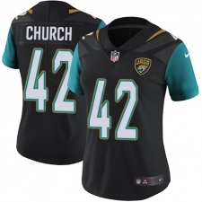 Women's Nike Jacksonville Jaguars #42 Barry Church Elite Black Alternate NFL Jersey