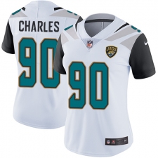 Women's Nike Jacksonville Jaguars #90 Stefan Charles White Vapor Untouchable Limited Player NFL Jersey