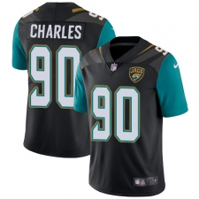Youth Nike Jacksonville Jaguars #90 Stefan Charles Black Alternate Vapor Untouchable Limited Player NFL Jersey