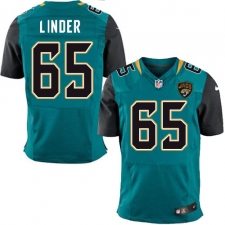 Men's Nike Jacksonville Jaguars #65 Brandon Linder Teal Green Team Color Vapor Untouchable Elite Player NFL Jersey