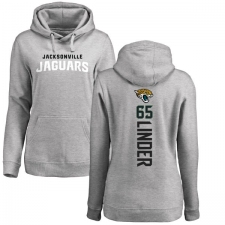 NFL Women's Nike Jacksonville Jaguars #65 Brandon Linder Ash Backer Pullover Hoodie