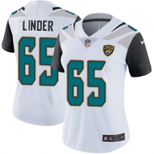 Women's Nike Jacksonville Jaguars #65 Brandon Linder Elite White NFL Jersey