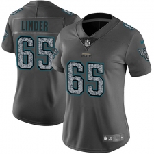Women's Nike Jacksonville Jaguars #65 Brandon Linder Gray Static Vapor Untouchable Limited NFL Jersey