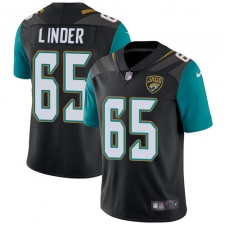 Youth Nike Jacksonville Jaguars #65 Brandon Linder Black Alternate Vapor Untouchable Limited Player NFL Jersey