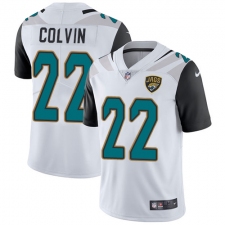 Men's Nike Jacksonville Jaguars #22 Aaron Colvin White Vapor Untouchable Limited Player NFL Jersey