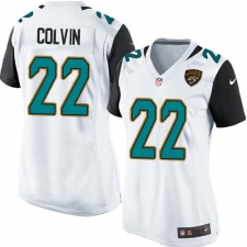 Women's Nike Jacksonville Jaguars #22 Aaron Colvin Game White NFL Jersey