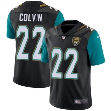 Youth Nike Jacksonville Jaguars #22 Aaron Colvin Black Alternate Vapor Untouchable Limited Player NFL Jersey