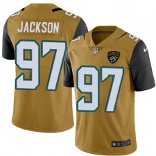 Youth Nike Jacksonville Jaguars #97 Malik Jackson Limited Gold Rush Vapor Untouchable NFL Jersey