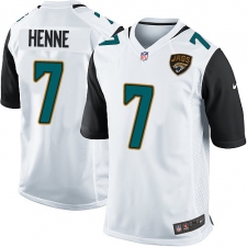 Men's Nike Jacksonville Jaguars #7 Chad Henne Game White NFL Jersey